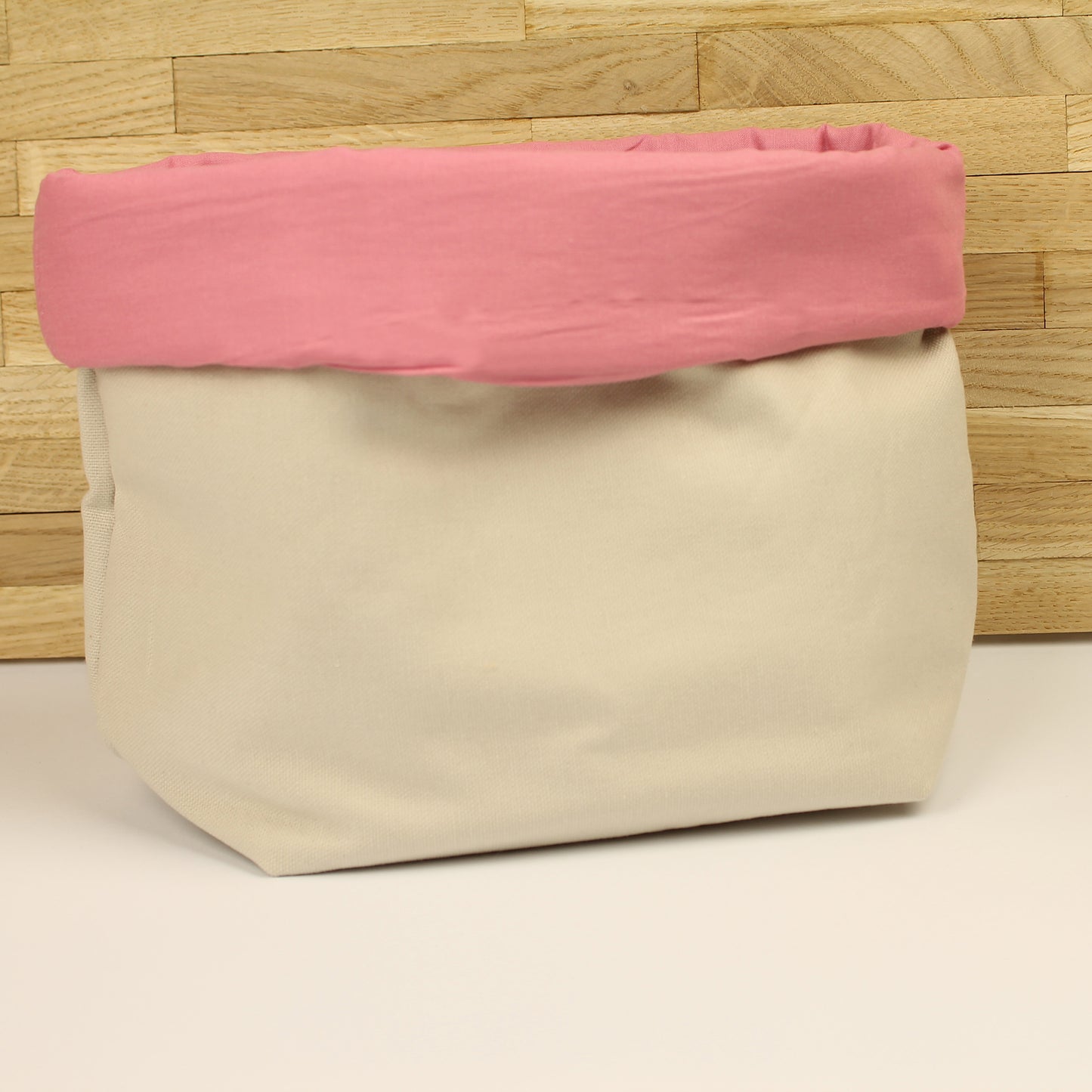 Personalisierbares Stoff Utensilo – mit rosa oder blauem Innenfutter – Vinyl-Beschriftung mit Heizpresse – Aufbewahrungskorb für Babyzimmer & Bad