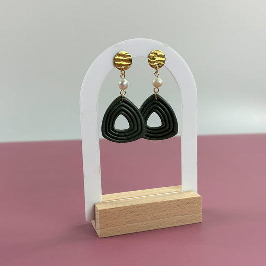 Forest Pearl - Ohrringe - Süßwasserperlen - vergoldete Edelstahl Ohrstecker