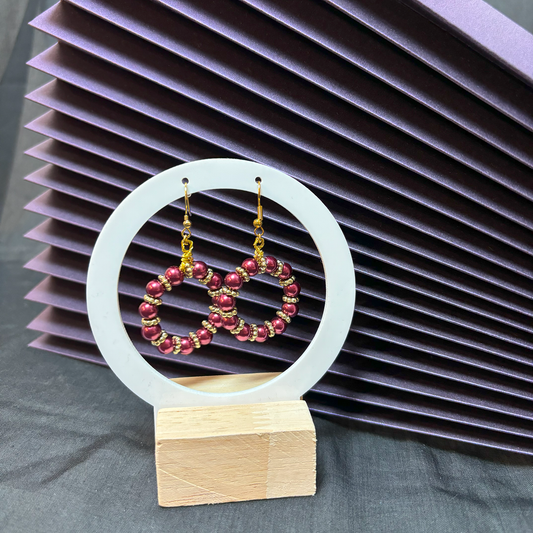 Beaded Hoop - Statement Ohrringe - Handgefertigt